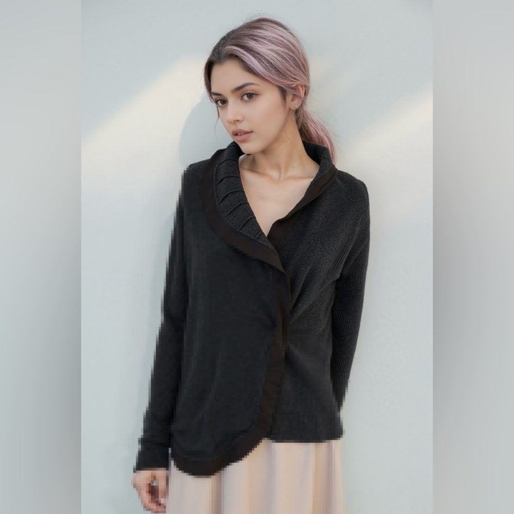 Anthropologie Guinevere Wool Gray Cardigan Size XS